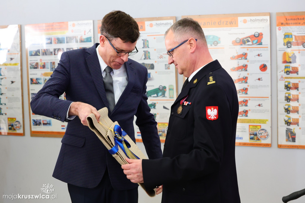 Tak żegnano komendanta PSP w Inowrocławiu [ZDJĘCIA]