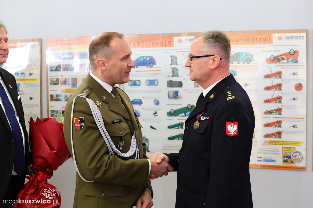 Tak żegnano komendanta PSP w Inowrocławiu [ZDJĘCIA]