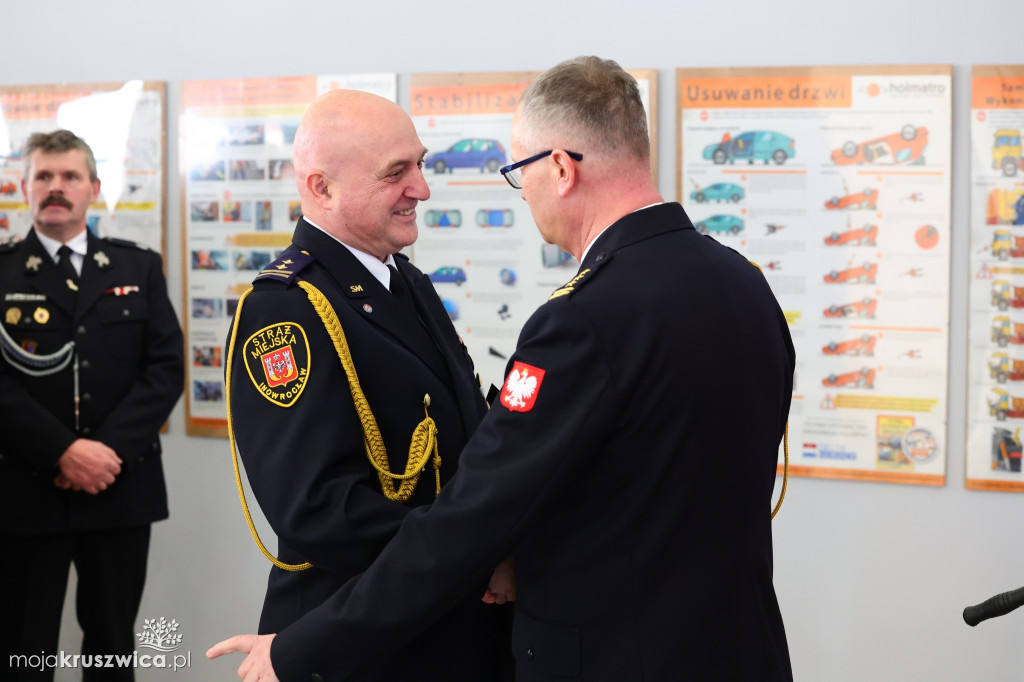 Tak żegnano komendanta PSP w Inowrocławiu [ZDJĘCIA]