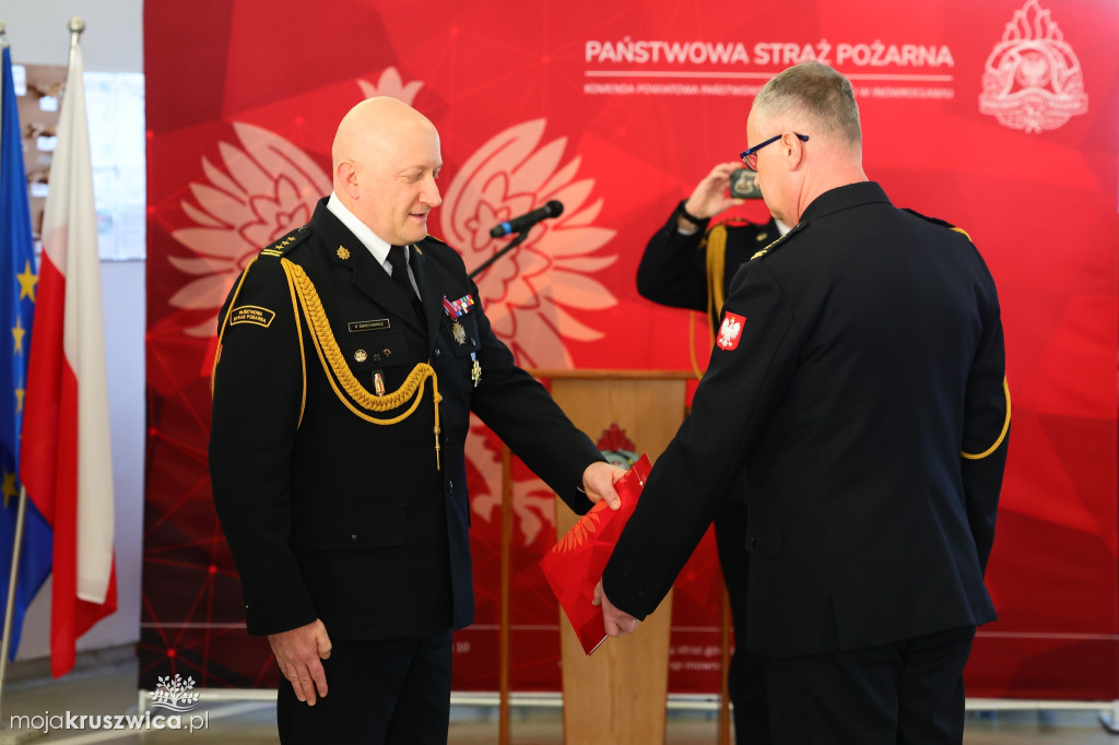 Tak żegnano komendanta PSP w Inowrocławiu [ZDJĘCIA]