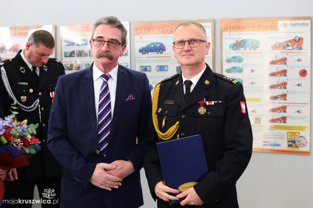 Tak żegnano komendanta PSP w Inowrocławiu [ZDJĘCIA]