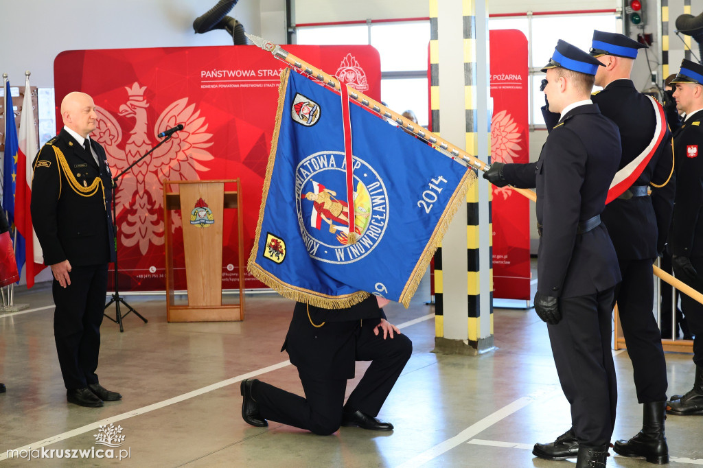 Tak żegnano komendanta PSP w Inowrocławiu [ZDJĘCIA]
