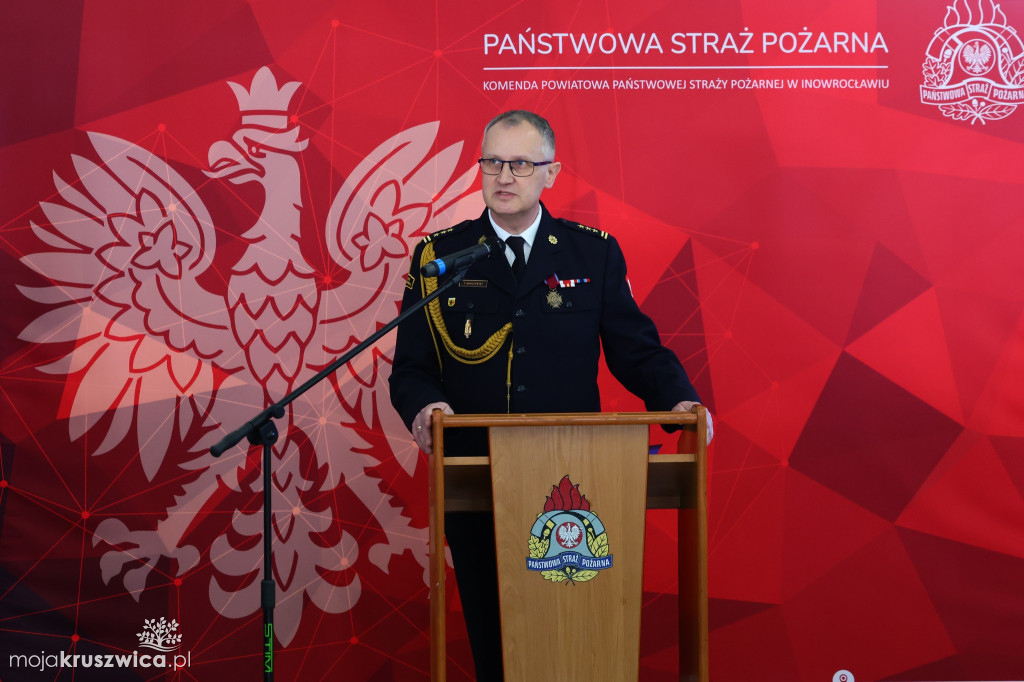 Tak żegnano komendanta PSP w Inowrocławiu [ZDJĘCIA]