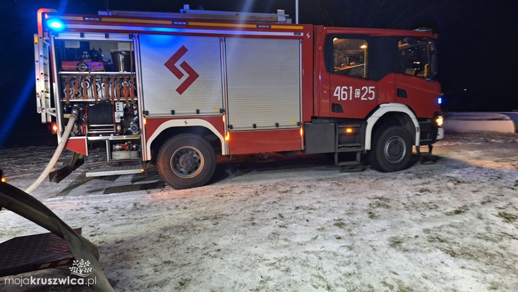 Pożar domku letniskowego przy ul. Żeglarskiej w Kruszwicy