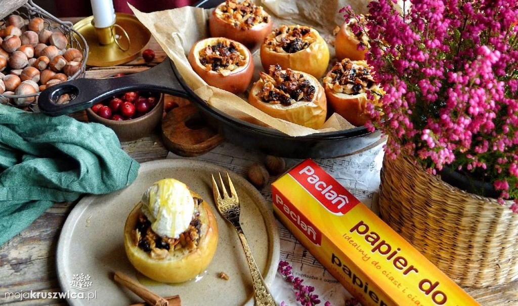 Gotuj z MojaKruszwica.pl: Zapiekane jabłka z miodem i bakaliami