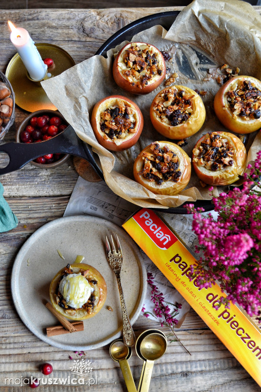 Gotuj z MojaKruszwica.pl: Zapiekane jabłka z miodem i bakaliami