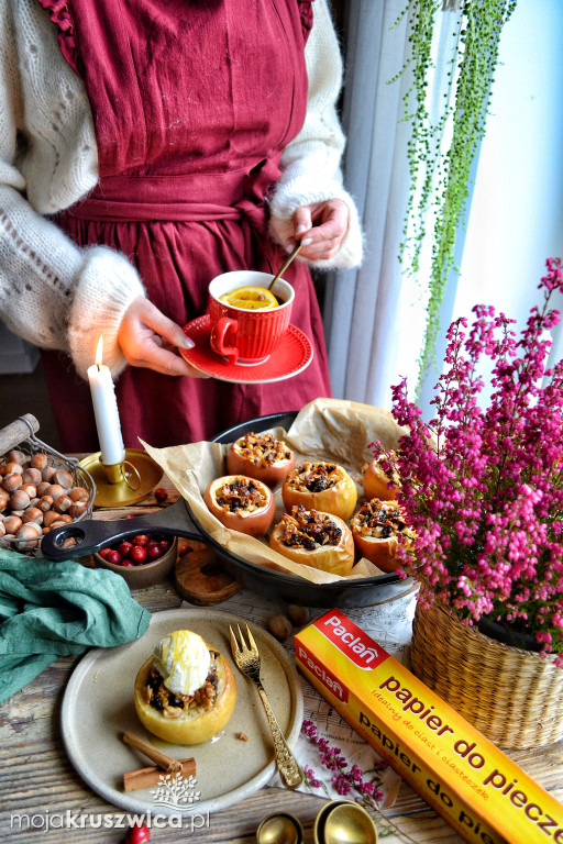 Gotuj z MojaKruszwica.pl: Zapiekane jabłka z miodem i bakaliami