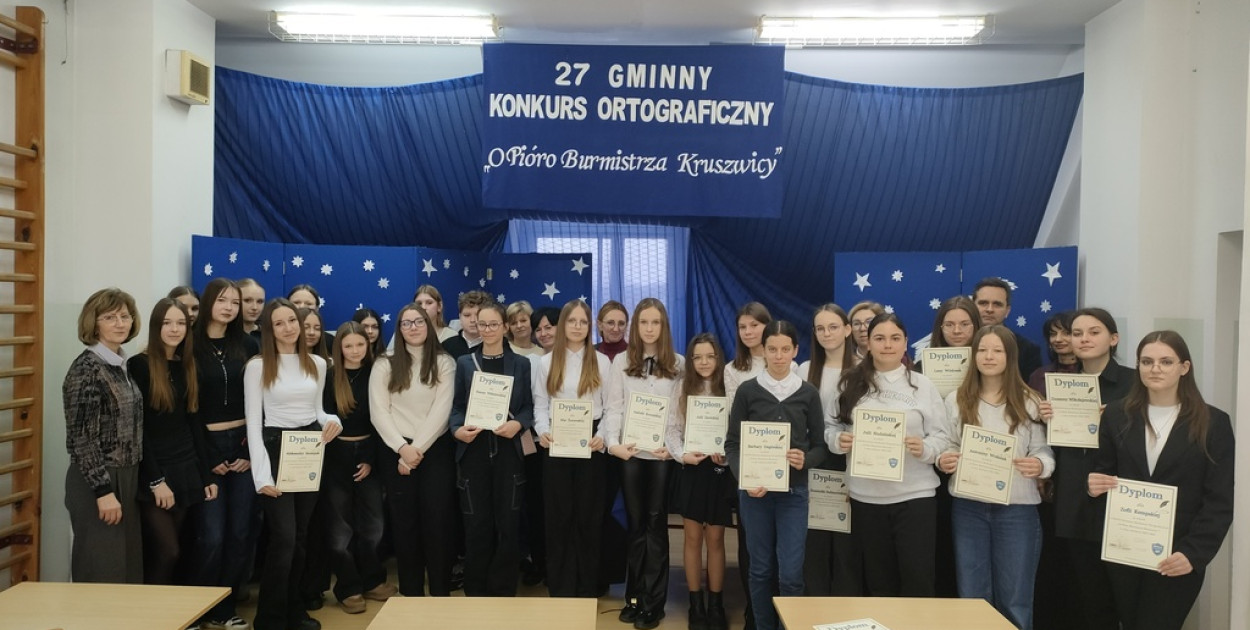 Gminny Konkurs Ortograficzny „O Pióro Burmistrza Kruszwicy” [ZDJĘCIA]
