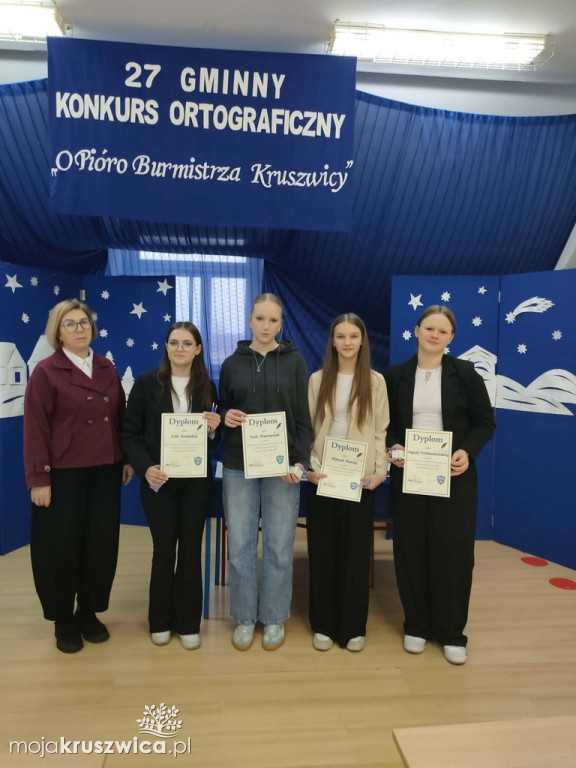 Gminny Konkurs Ortograficzny „O Pióro Burmistrza Kruszwicy” [ZDJĘCIA]