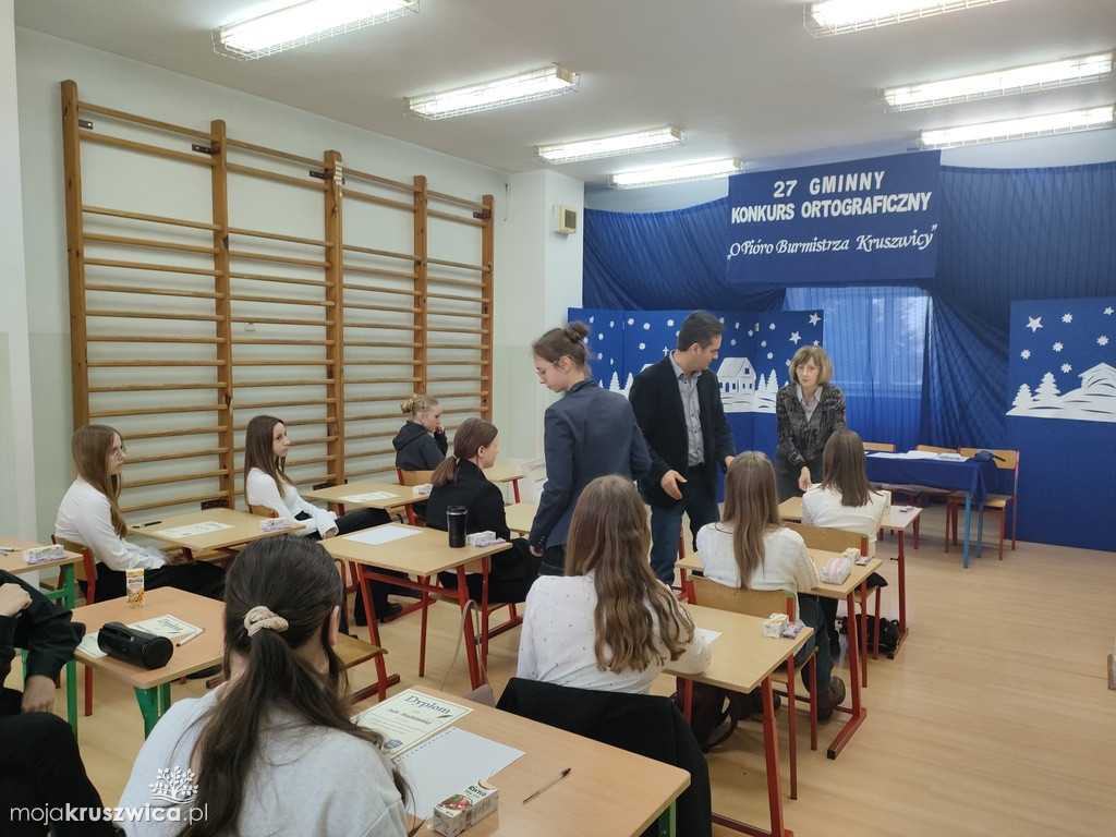 Gminny Konkurs Ortograficzny „O Pióro Burmistrza Kruszwicy” [ZDJĘCIA]