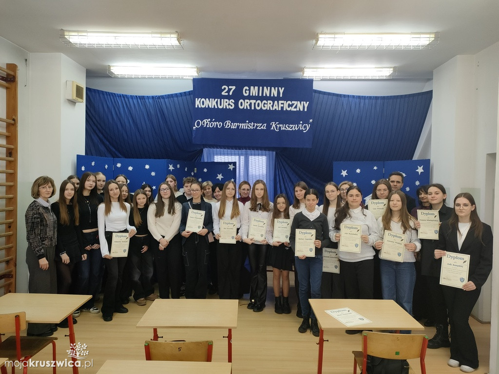 Gminny Konkurs Ortograficzny „O Pióro Burmistrza Kruszwicy” [ZDJĘCIA]