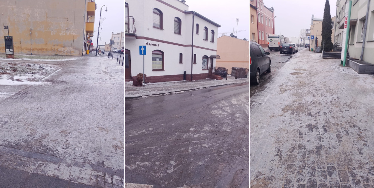 Ślisko na drogach w Kruszwicy i okolicy. \