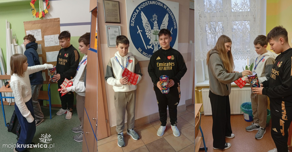 WOŚP 2026 w Rusinowie. Tak angażowali się uczniowie i pracownicy szkoły