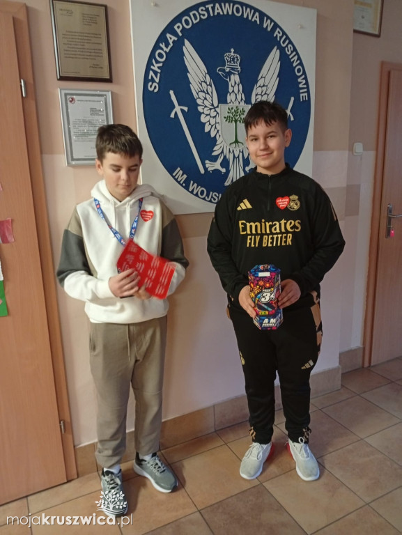 WOŚP 2026 w Rusinowie. Tak angażowali się uczniowie i pracownicy szkoły