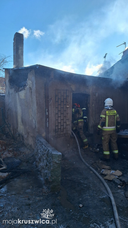 Pracowita interwencja dla strażaków. Pomagali mieszkańcy