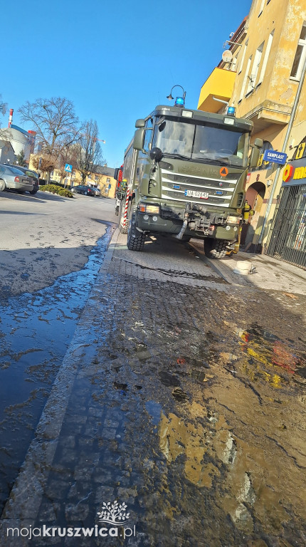 Pracowita interwencja dla strażaków. Pomagali mieszkańcy