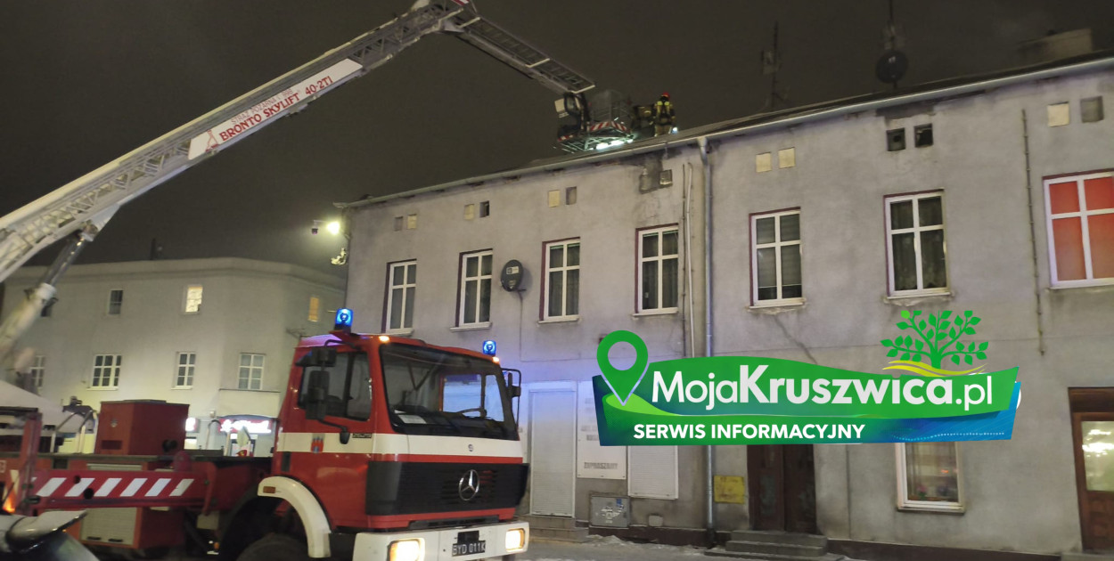 Wieczorna interwencja przy ulicy Rynek. Zapaliła się sadza w kominie [ZDJĘCIA]