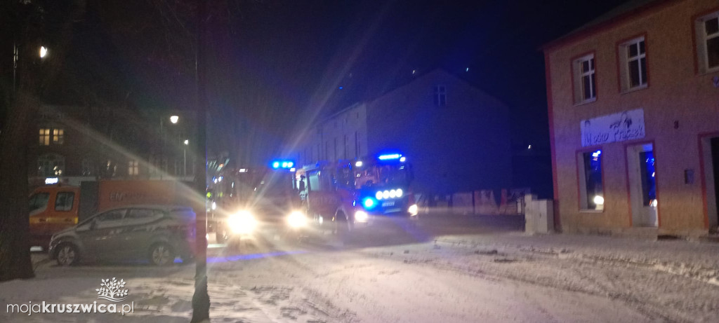 Wieczorna interwencja przy ulicy Rynek. Zapaliła się sadza w kominie [ZDJĘCIA]