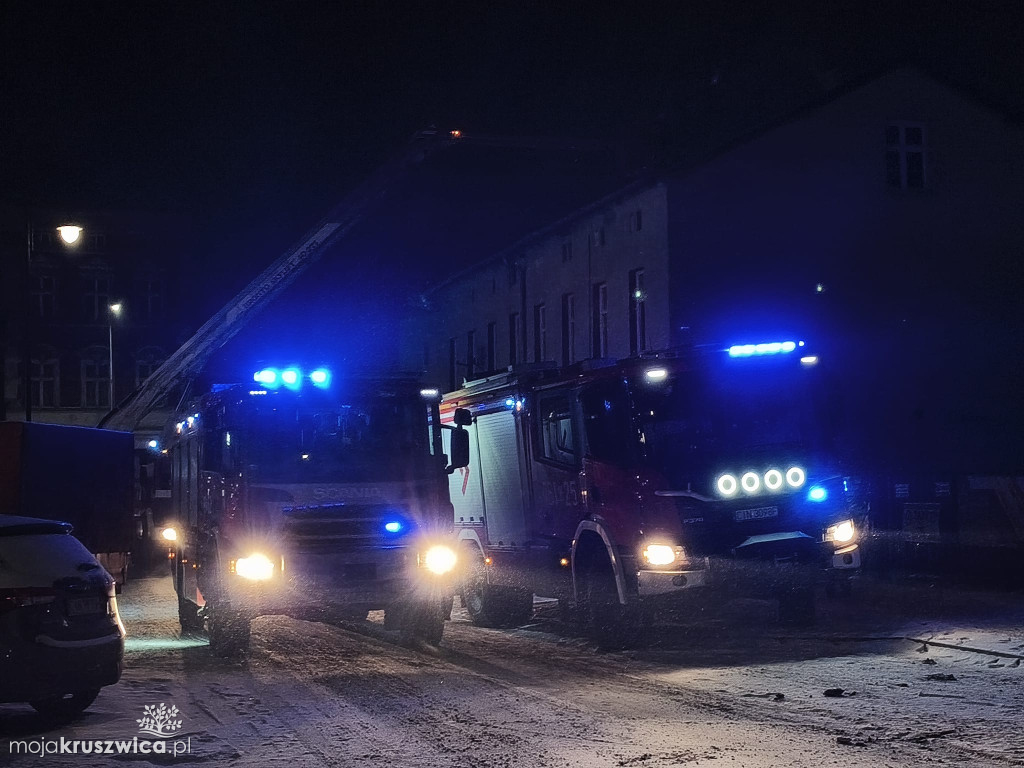 Wieczorna interwencja przy ulicy Rynek. Zapaliła się sadza w kominie [ZDJĘCIA]