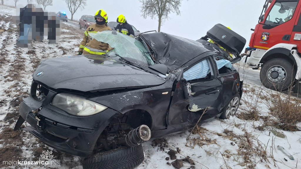 BMW dachowało pod Kruszwicą