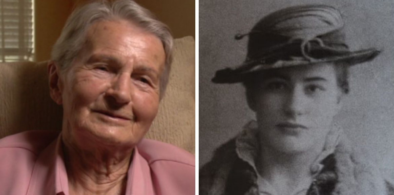Po lewej Władysława Jędrzejewska, po prawej Helena Chmielecka