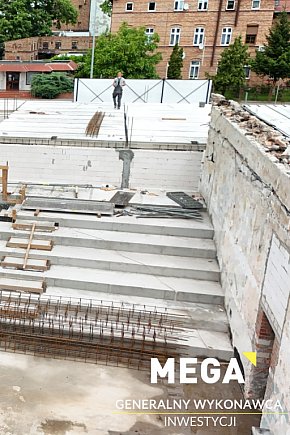Postęp prac przy budowie Centrum Kultury Ziemowit w Kruszwicy-5331