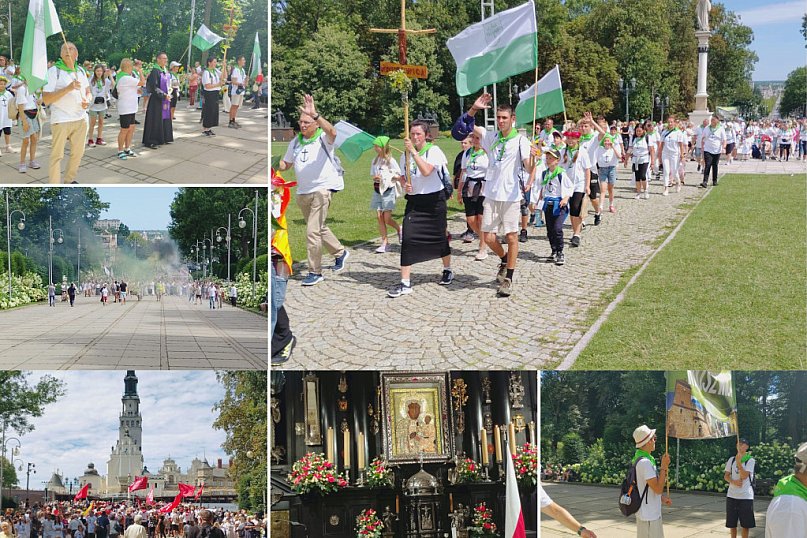 Pielgrzymi z Kruszwicy dotarli na Jasną Górę [zdjęcia]