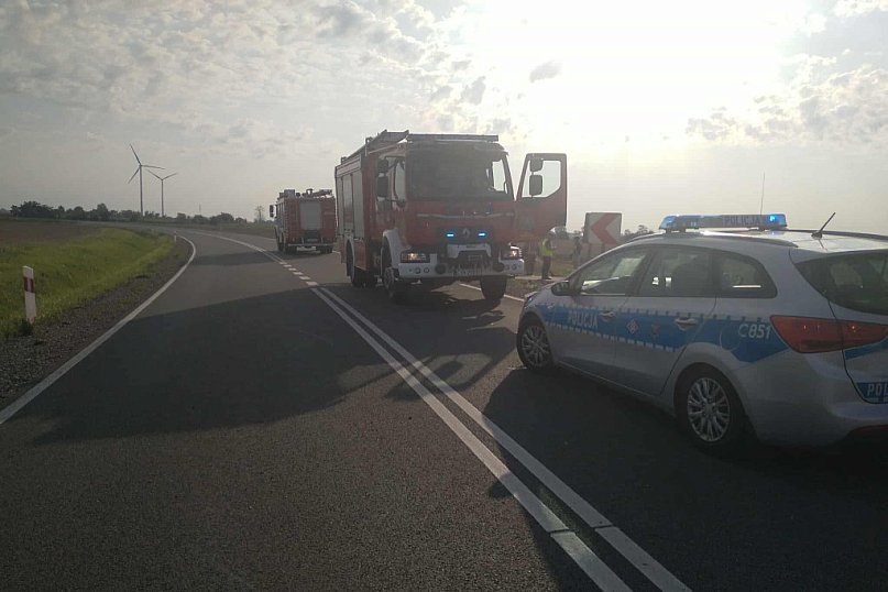 Na DK 62 dachowało auto osobowe