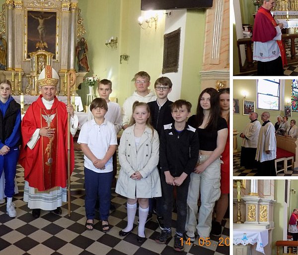 W Chełmcach odbyła się wizytacja kanoniczna księdza biskupa Radosława Orchowicza-32420