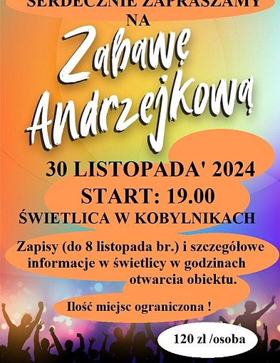 Zabawa andrzejkowa w Kobylnikach. Trwają zapisy-36619