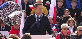 Trzaskowski w regionie do Nawrockiego: Nie wystarczy sp