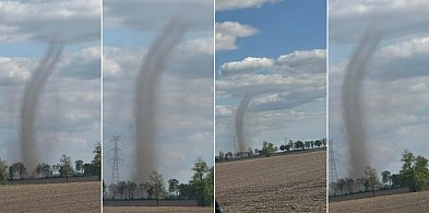 Trąba pyłowa na pograniczu Kruszwicy i Strzelna!-42148
