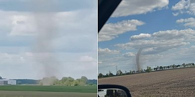 Racice pod Kruszwicą: Pyłowa trąba uwieczniona także w niedzielę [VIDEO]-42152