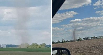 Racice pod Kruszwicą: Pyłowa trąba uwieczniona także w niedzielę [VIDEO]-42152