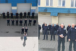 Kruszwiccy i pakoscy policjanci włączyli się w charytatywną akcję na rzecz Ignasia-42337