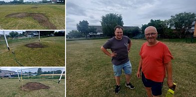 Na boisku LZS Fregata Polanowice odbyły się prace konserwacyjne-43749