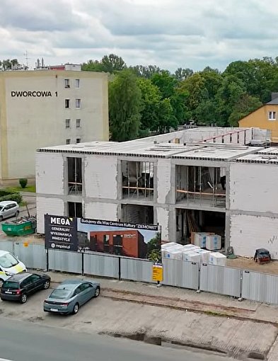 Trwają intensywne prace przy rozbudowie Centrum Kultury „Ziemowit” w Kruszwicy-44143