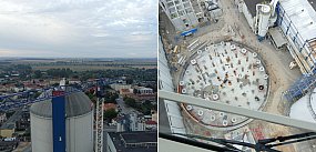 W Kruszwicy powstaje nowy silos. Mamy zdjęcia z placu b