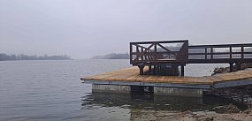 Nowy pomost pływający na Półwyspie Rzępowskim