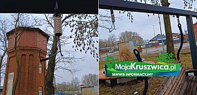 Uszkodzona ławka w parku przy ul. Lipowej. Ktoś chciał