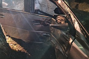 Samochód uderzył w drzewo w Zofijówce. Interweniowały służby-48652