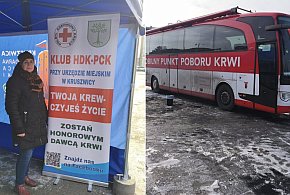 Mobilna zbiórka krwi na kruszwickim rynku