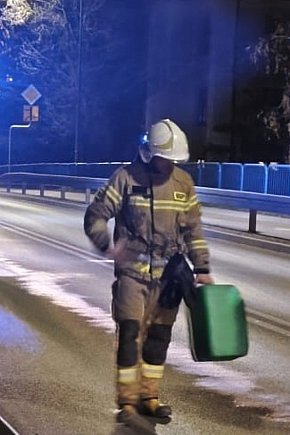 Strażacy z interwencją na Kościuszki. Chodzi o plamę oleju-5991