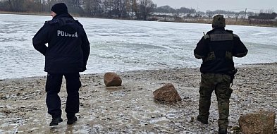 Policjanci i strażnicy rybaccy na wspólnej służbie