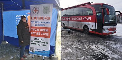 Mobilna zbiórka krwi na kruszwickim rynku