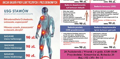 Zapraszamy na badania w kruszwickiej przychodni: Są wolne miejsca!-46749