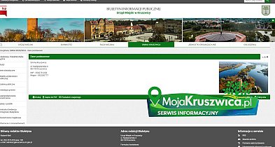 Uruchomiono nowy Biuletyn Informacji Publicznej Urzędu Miejskiego w Kruszwicy