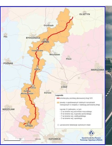 Koncepcja przebiegu S-15 w dokumentach Urzędu Marszałkowskiego. Jak to wygląda?