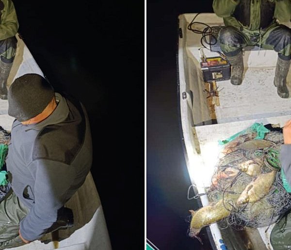 PILNE: Ujęto dwóch mężczyzn za nielegalny połów ryb na Gople-47597