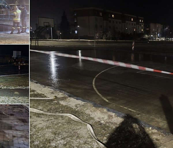 Tymczasowa ślizgawka na Osiedlu Zagople już jest!